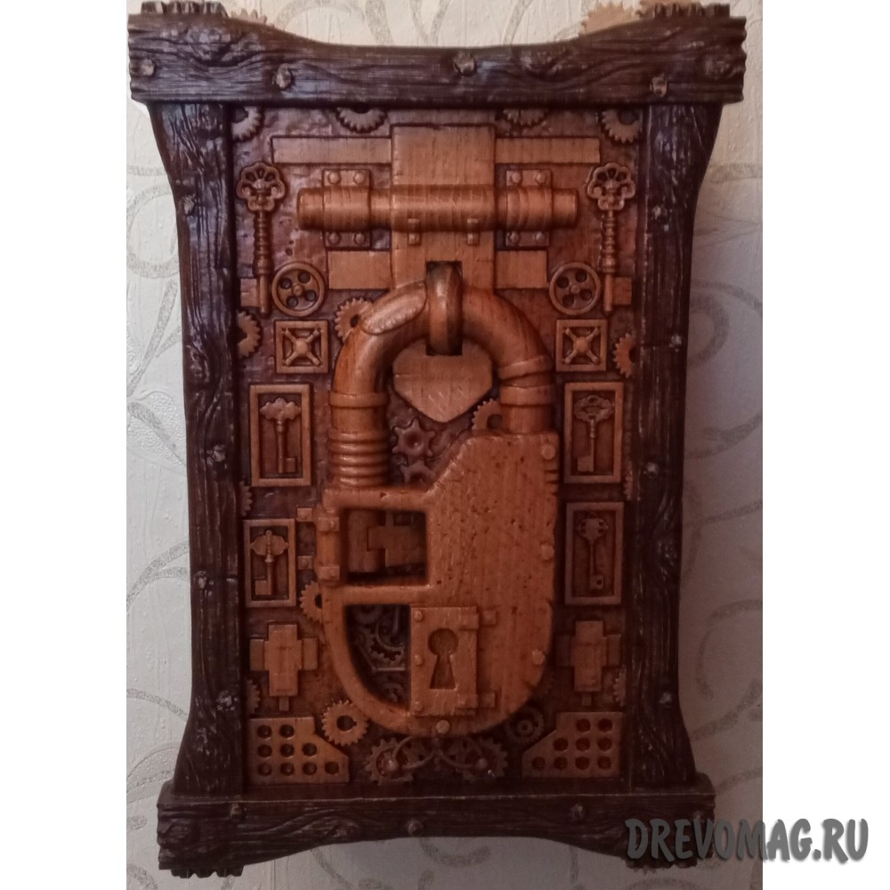 Ключница стимпак замок