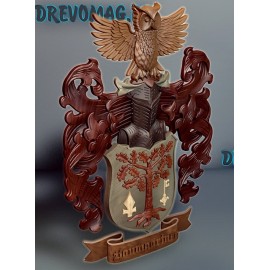 Герб рыцарь с совой