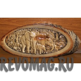 Панно "Слоны"