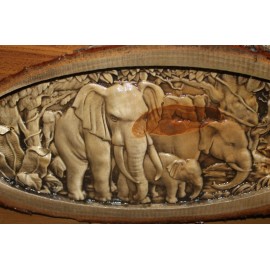 Панно "Слоны"