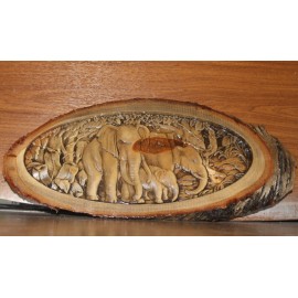 Панно "Слоны"