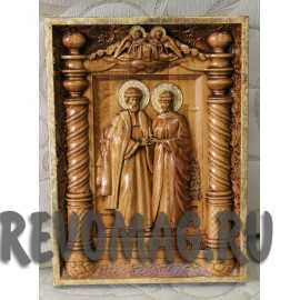 Панно "Святые Петр и Феврония"