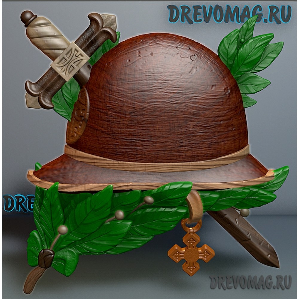 Шлем меч и венок