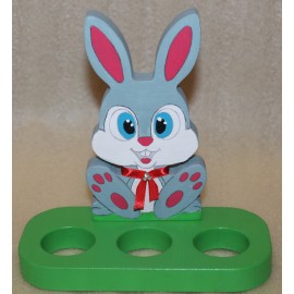 Пасхальные кролики пасхальная подставка на три яйца 