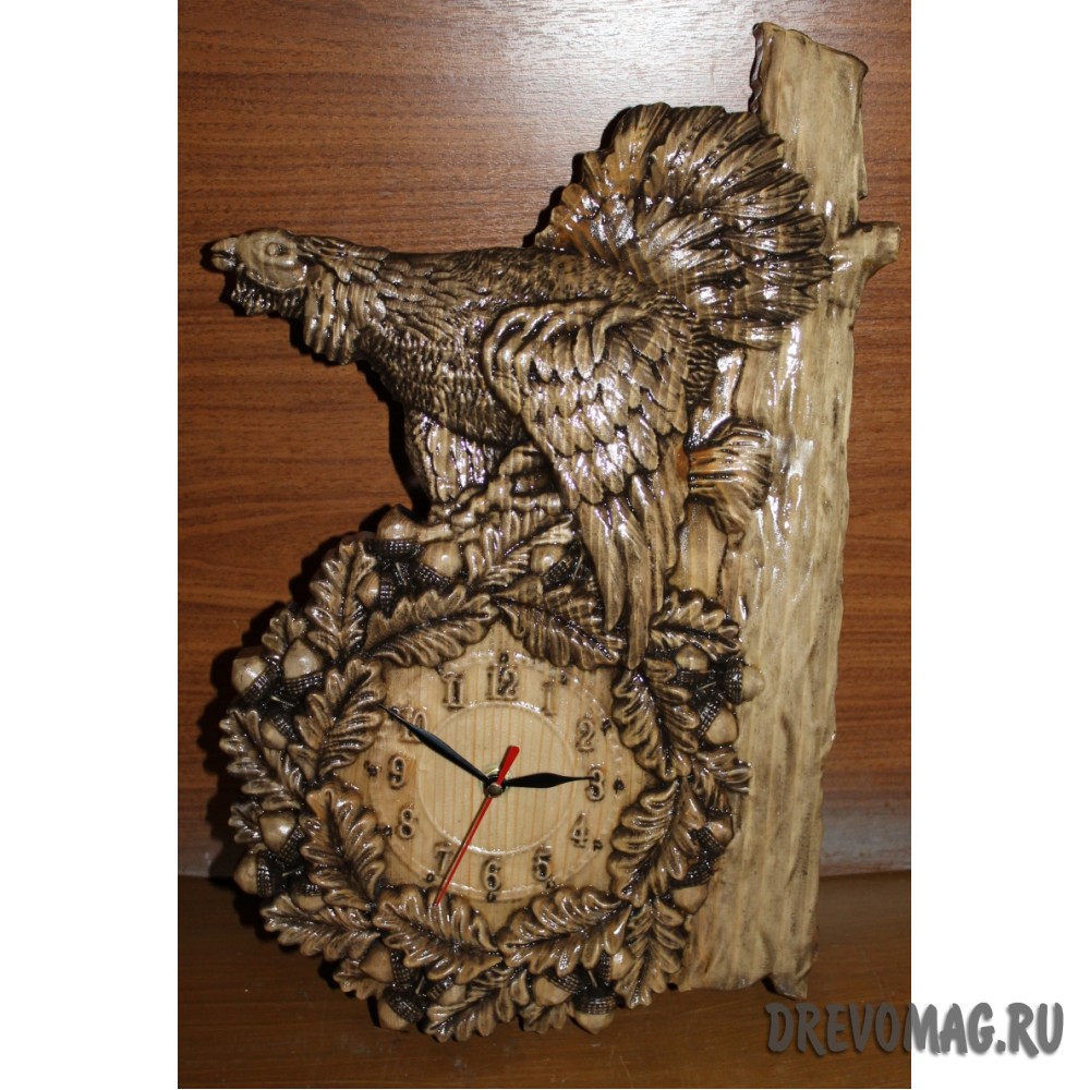 Часы настенные "Глухарь" 2-й вариант Часы настенные "Глухарь" 2-й вариант