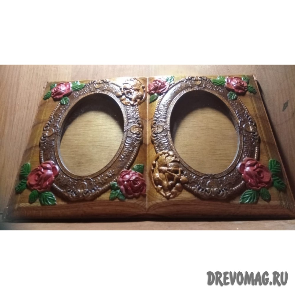 Рамка из дуба с оргстеклом Рамка из дуба с оргстеклом