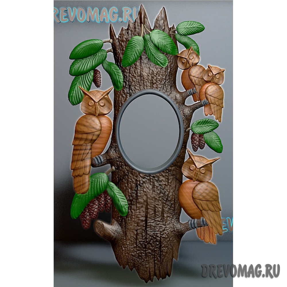 Часы овальные совы Часы овальные совы