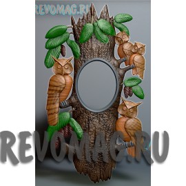 Часы овальные совы Часы овальные совы