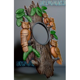 Часы овальные совы Часы овальные совы