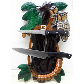 Подставка для ножей Совы и патроны