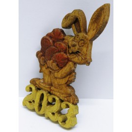 Магнит Заяц с подарками 2023 год