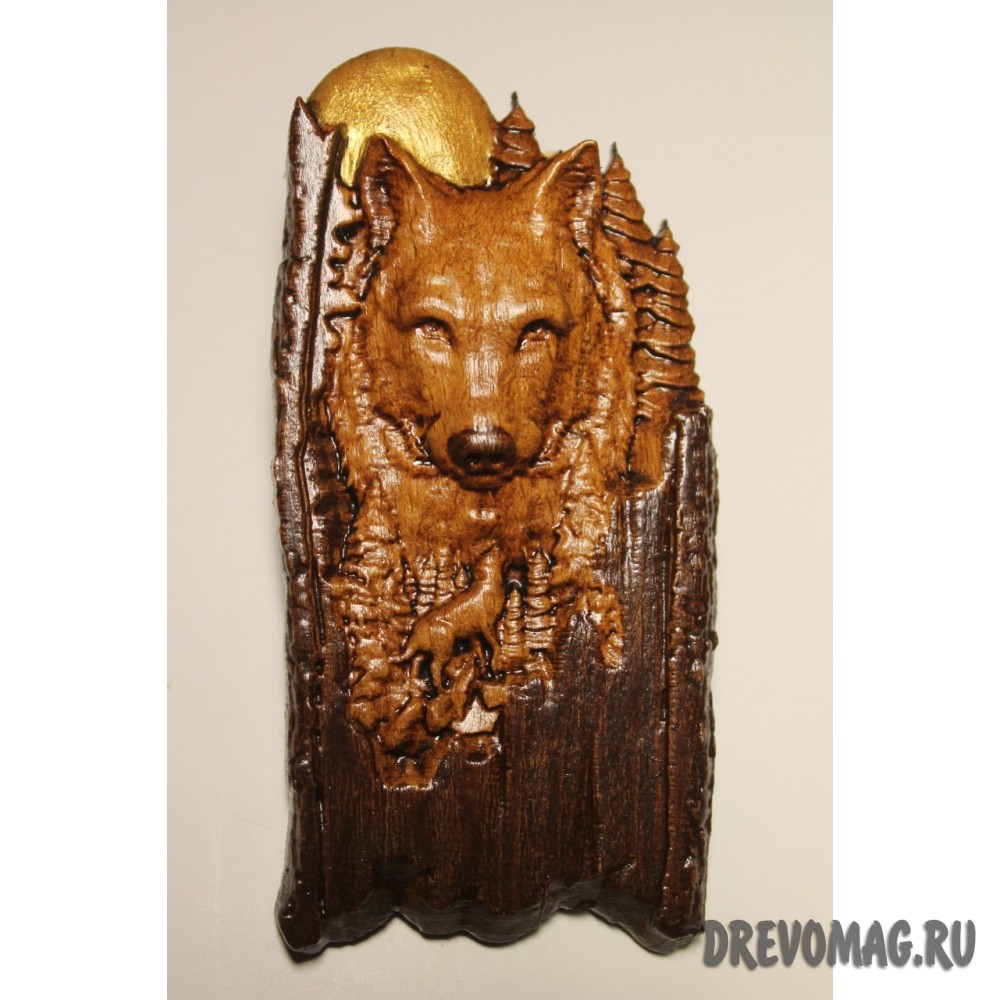 Магнит Одинокая Луна и Волчица