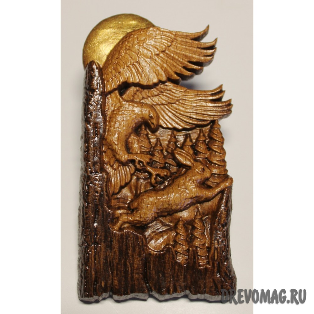 Магнит Орел и заяц