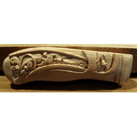 Ручка цельная из дерева для ножа желуди