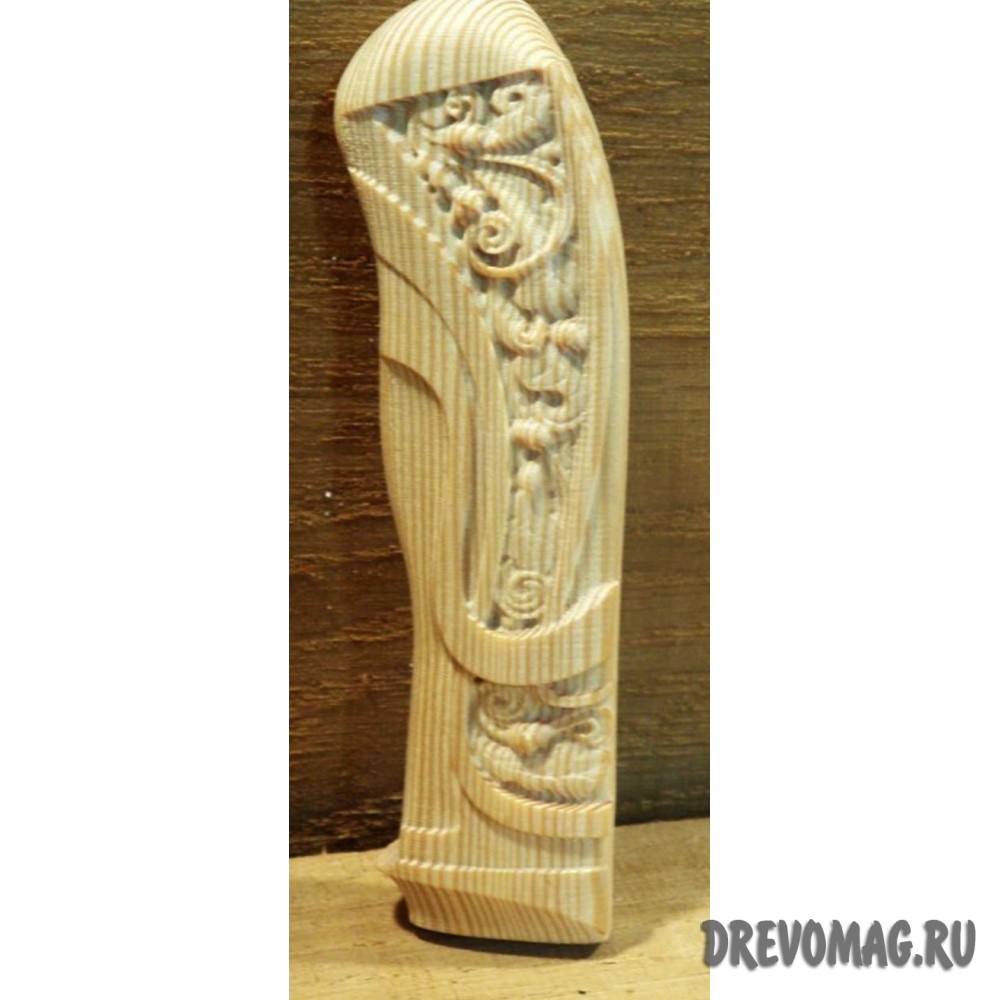 Ручка цельная из дерева для ножа желуди