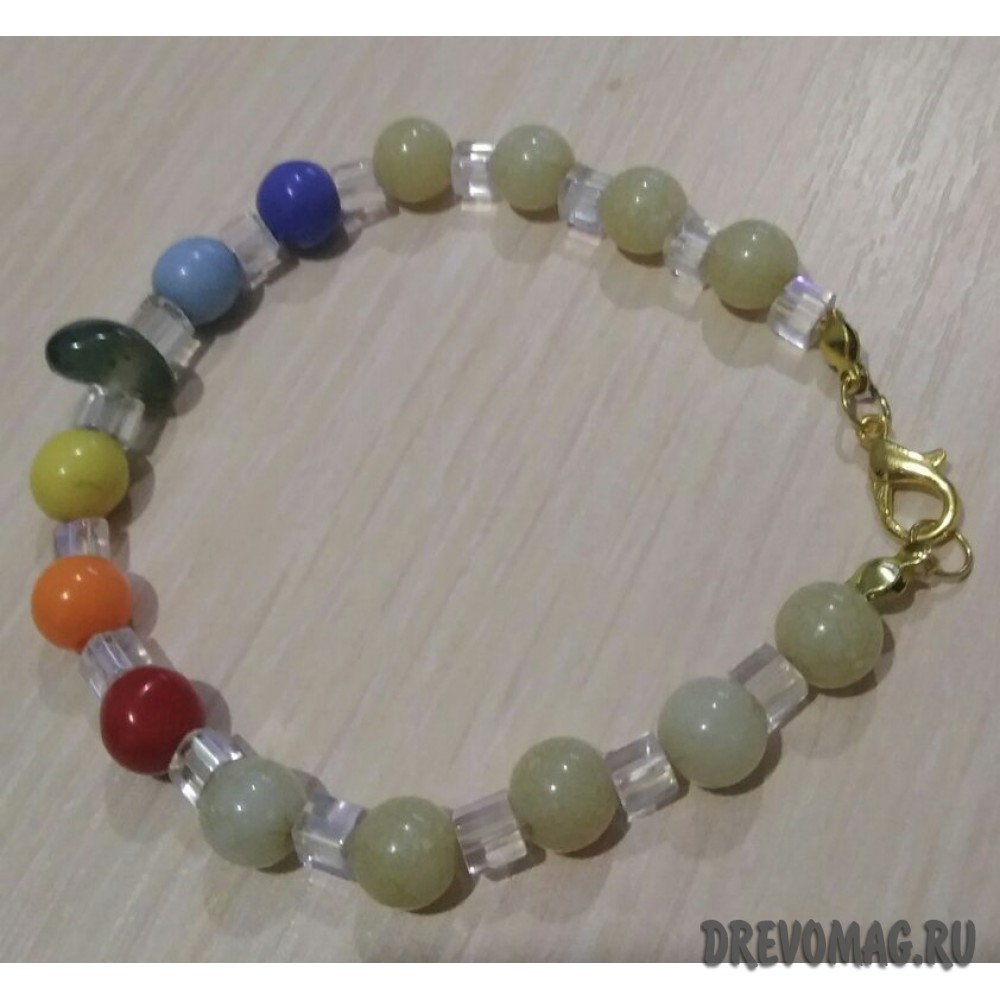 Чакральный энергетический защитный амулет-оберег каменный