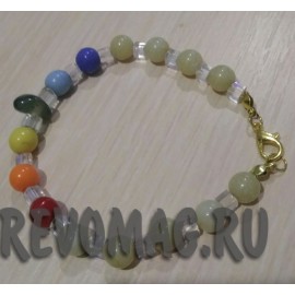 Чакральный энергетический защитный амулет-оберег каменный