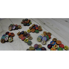 Рунические защитные формулы по 10 штук кулон есть дырочка для подвески