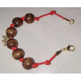 Оберег браслет защитный "Денежный слоник с красной ниткой"