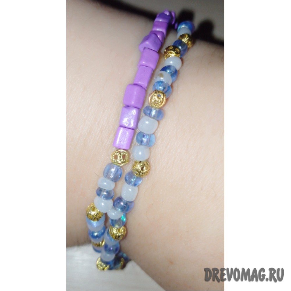 Браслет амулет оберег Сирень 