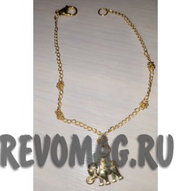 Браслет оберег Денежный Слон на цепочке Браслет оберег Денежный Слон на цепочке