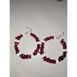 Комплект  Кварц Гранат и горный хрусталь. 