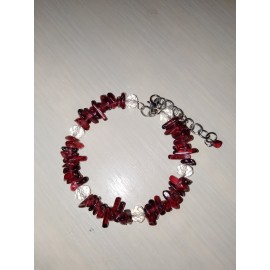 Комплект  Кварц Гранат и горный хрусталь. 