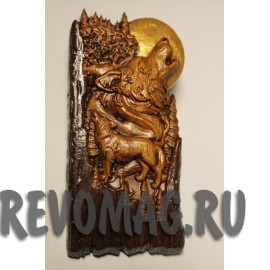 Магнит два Волка