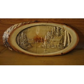 Панно "Домик в лесу"