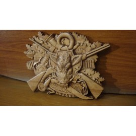 Охотничье панно с кабаном.