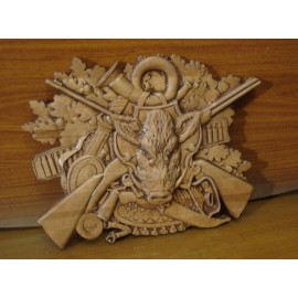 Охотничье панно с кабаном.