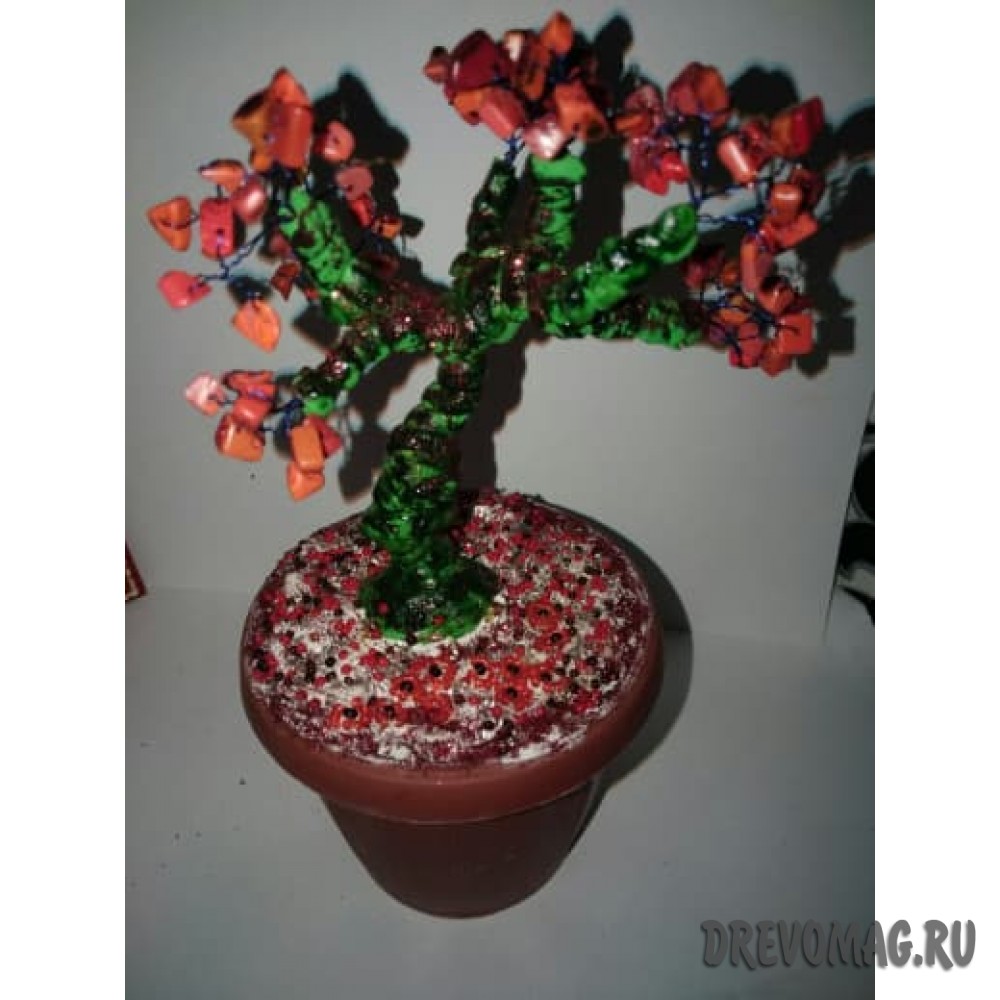 Дерево большое денежное талисман "Огненная стихия"
