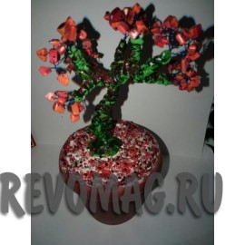 Дерево большое денежное талисман "Огненная стихия"