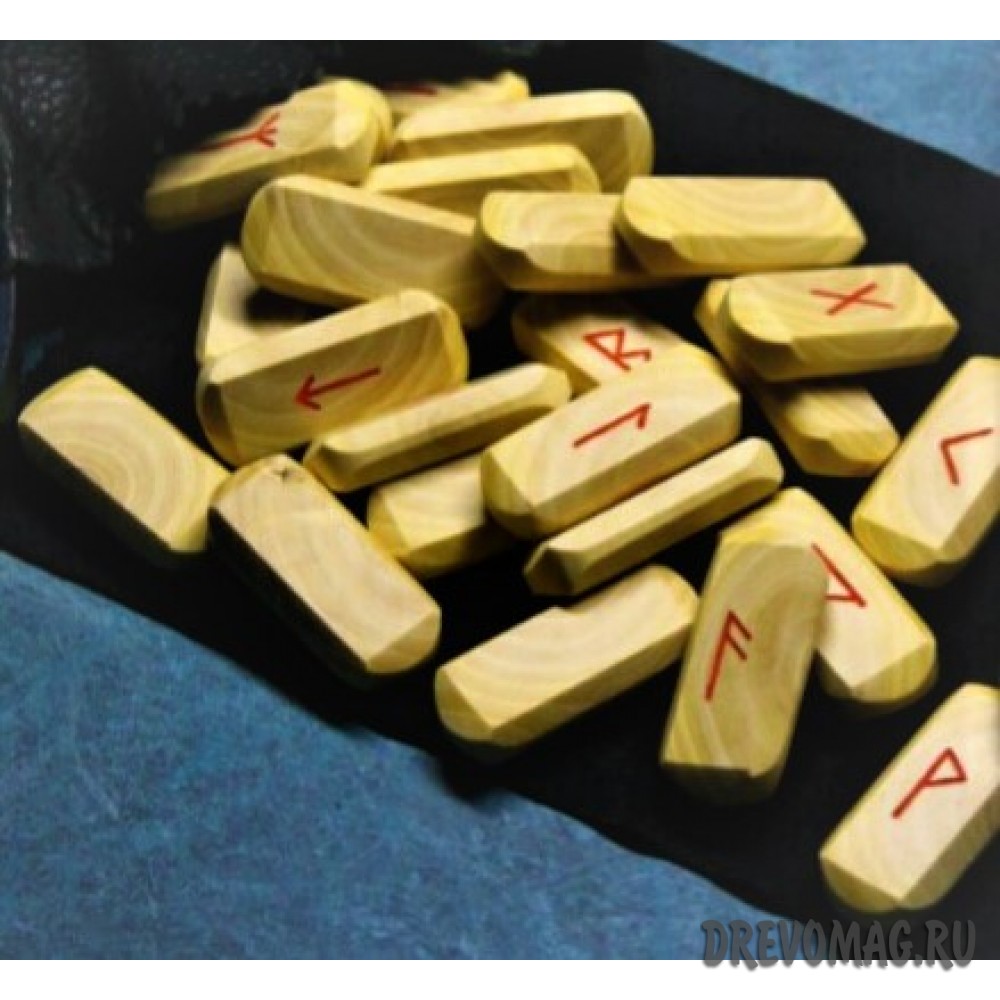 Рунический деревянный набор "Луна"