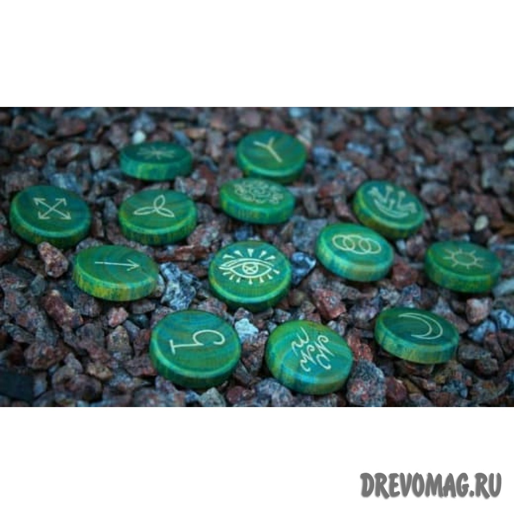 Рунический деревянный набор "Ведьмы" 