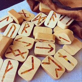 Рунический деревянный набор "Кирпич"