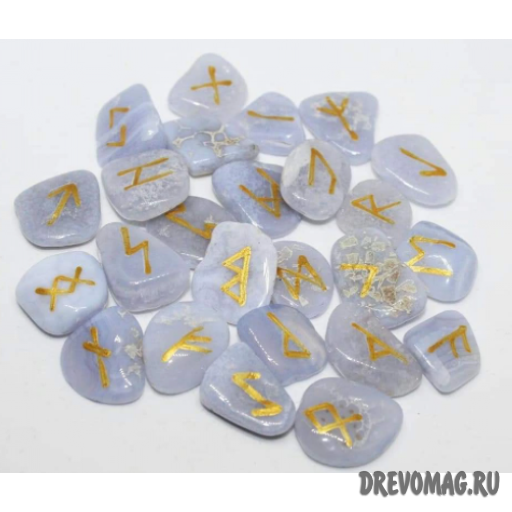 Рунический набор из натуральных камней
