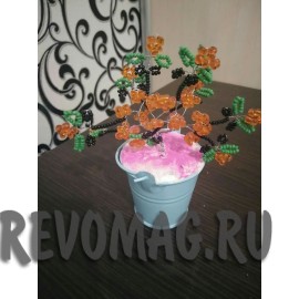 Дерево-талисман маленькое в ведёрке "Жасмин"