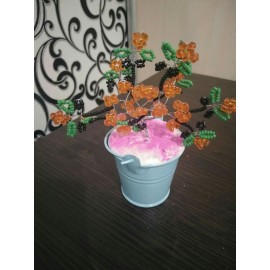 Дерево-талисман маленькое в ведёрке "Жасмин"